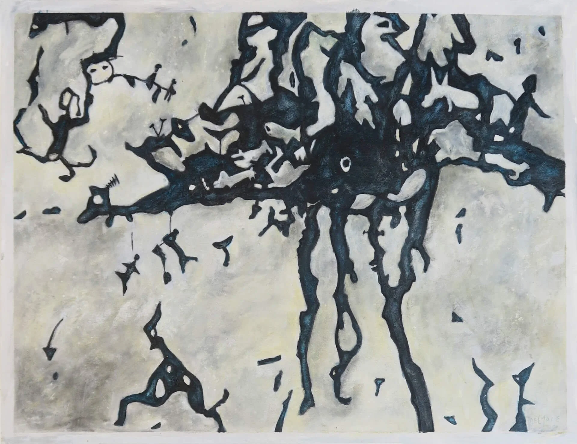 Cri du vent 3. Pastel sec sur papier, 65 × 50 cm.