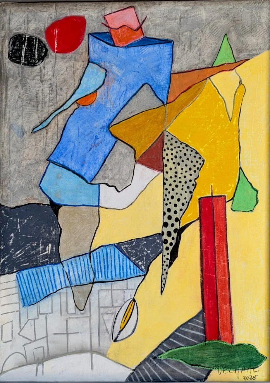 Poésie d'enfance, 2025. Pastel sec sur toile, 70 × 50 cm.