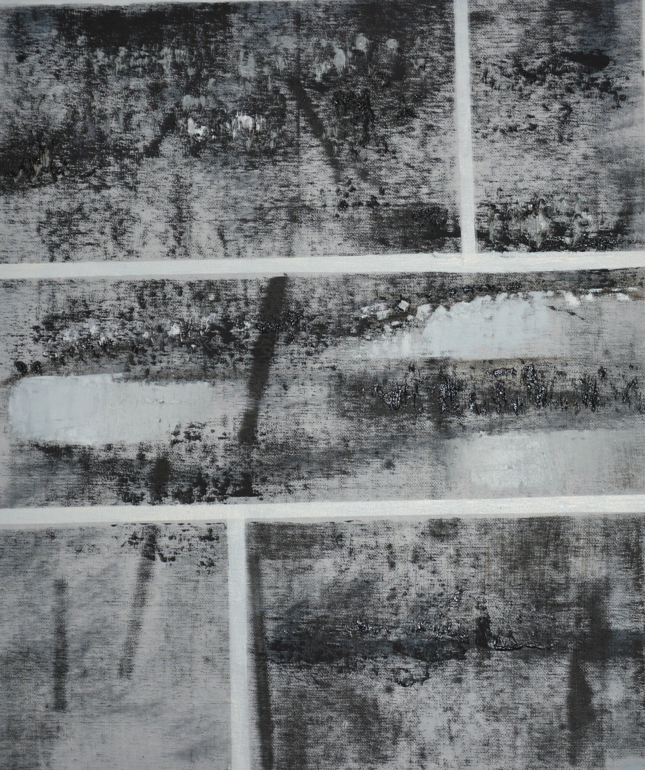 Paysage double photo, 2022. Huile sur toile, 46 × 38 cm. Miško Pavlović