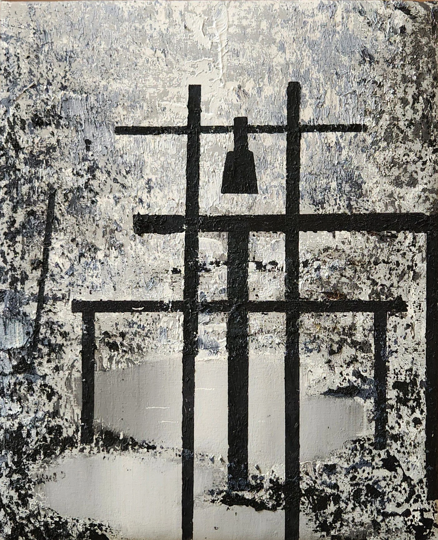 Winter Bell, 2021. Huile sur toile, 46 × 38 cm. Miško Pavlović