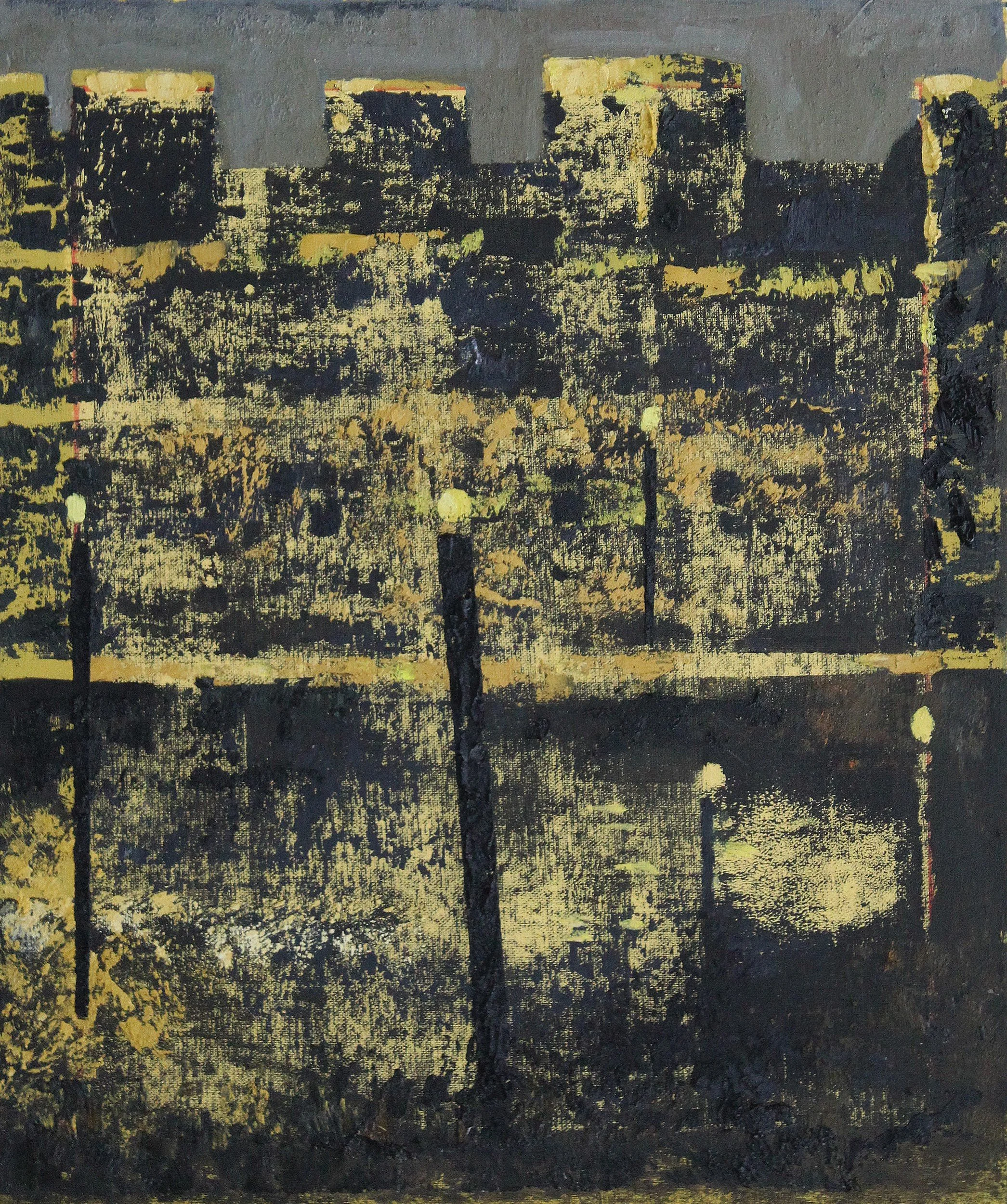 Venezia, 2025. Huile sur toile, 46 × 38 cm. Miško Pavlović