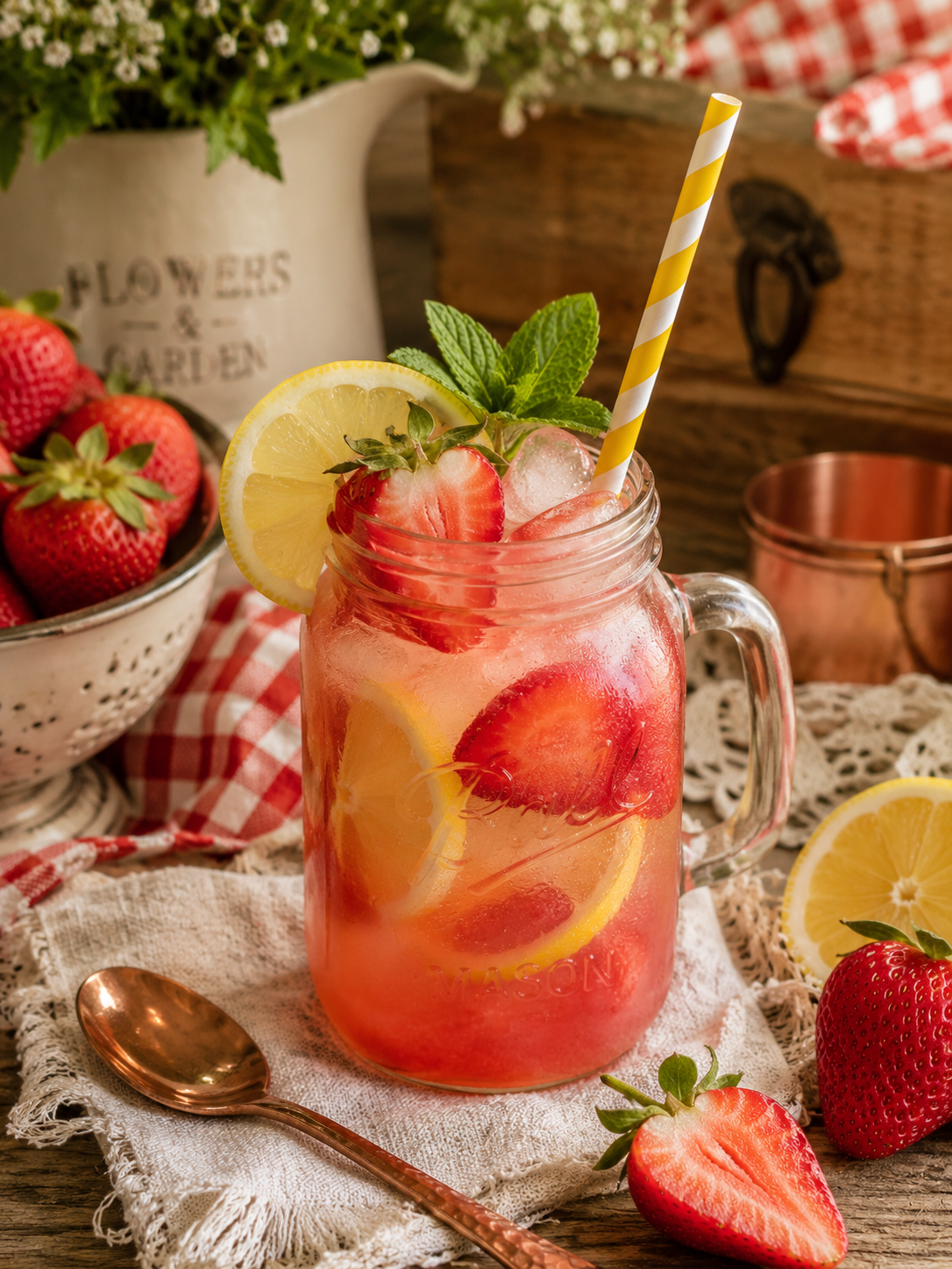 June Strawberry Lemonade