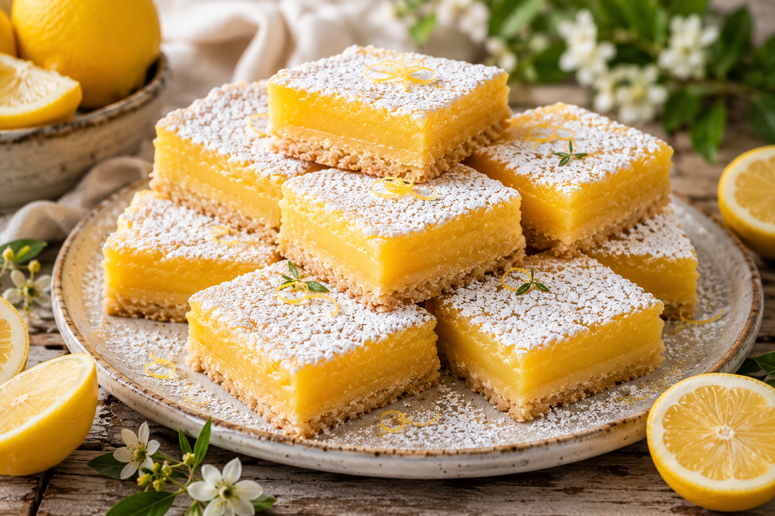 Mediterranean Lemon Bars