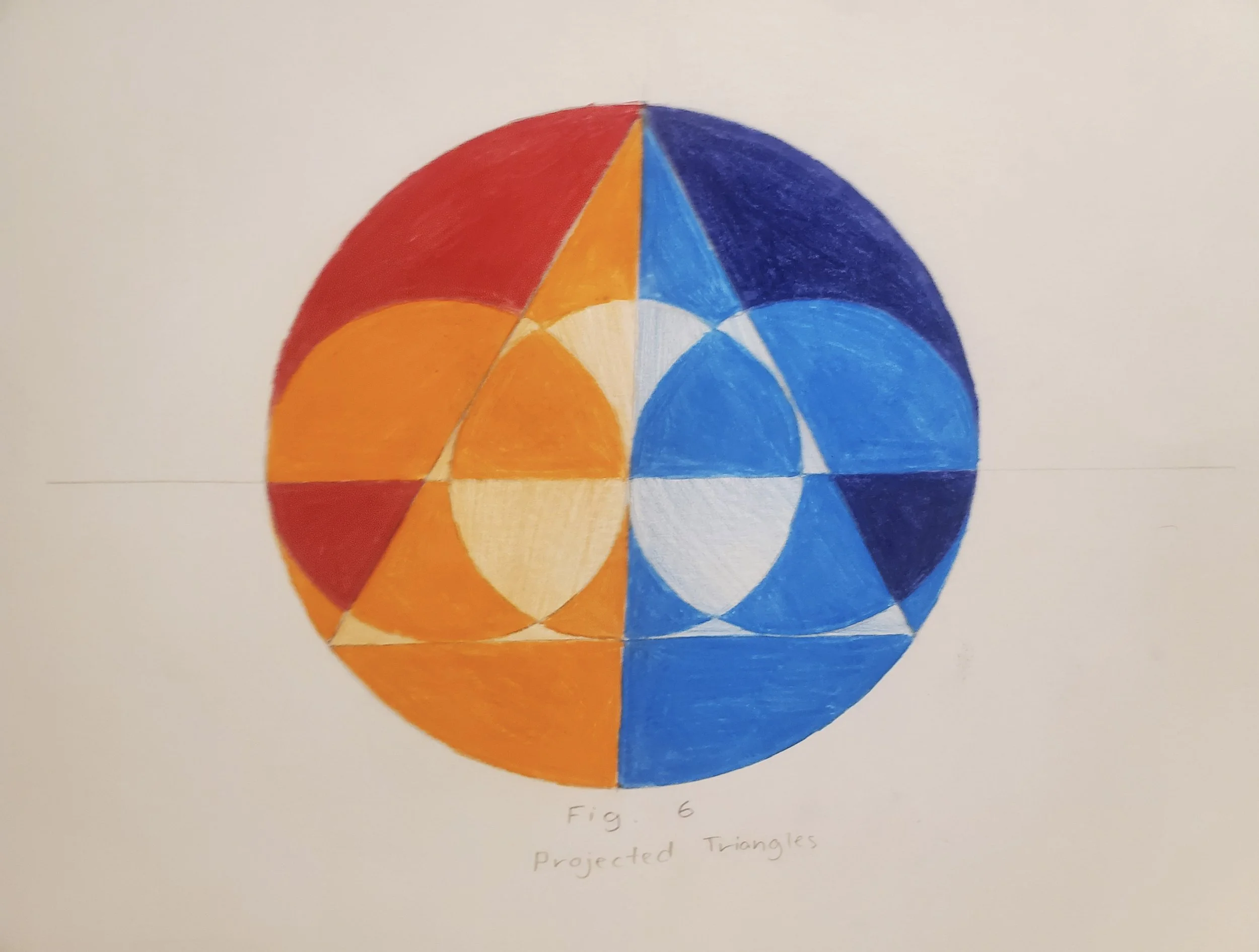 "Geometry" (2025) Colored pencil