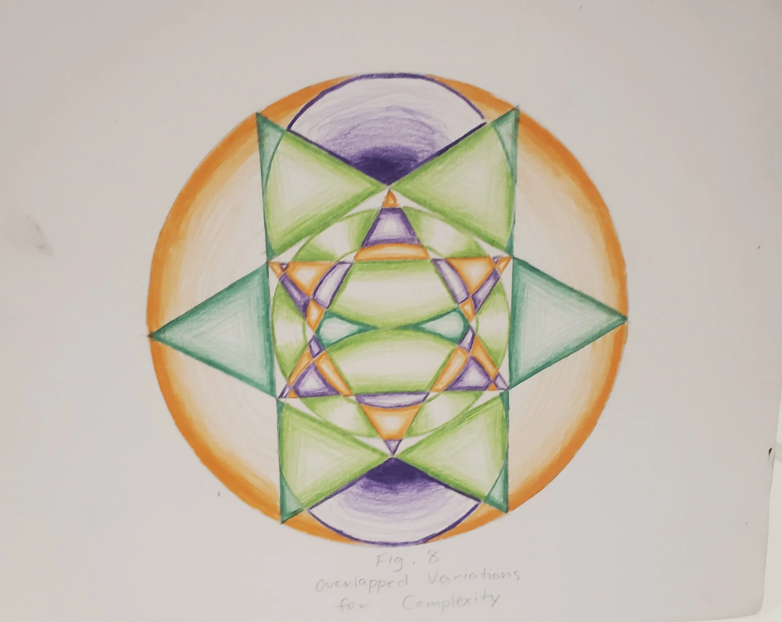 "Geometry" (2025) Colored pencil