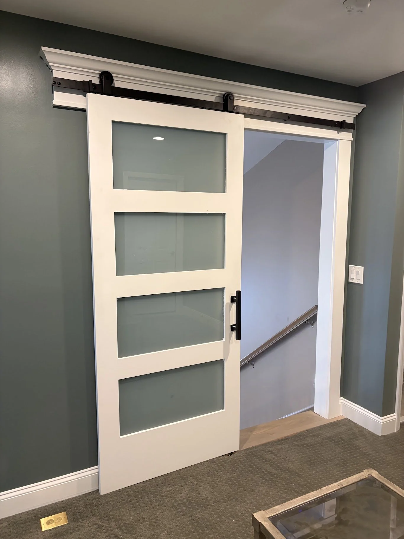 Custom Designed Barn Door Header