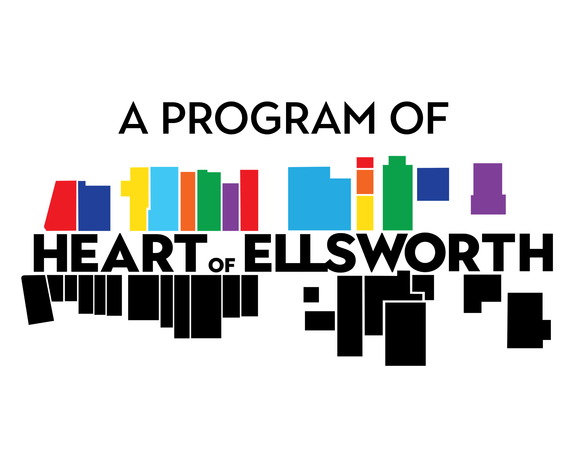 A colorful bar graph showing data with red, yellow, green, blue, and purple bars set against a black background.
