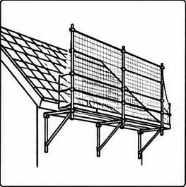 Dachfanggerüst-Piktogramm