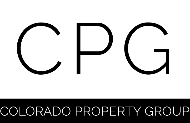 Logo for Colorado Property Group with the initials CPG in large black font above the full company name.