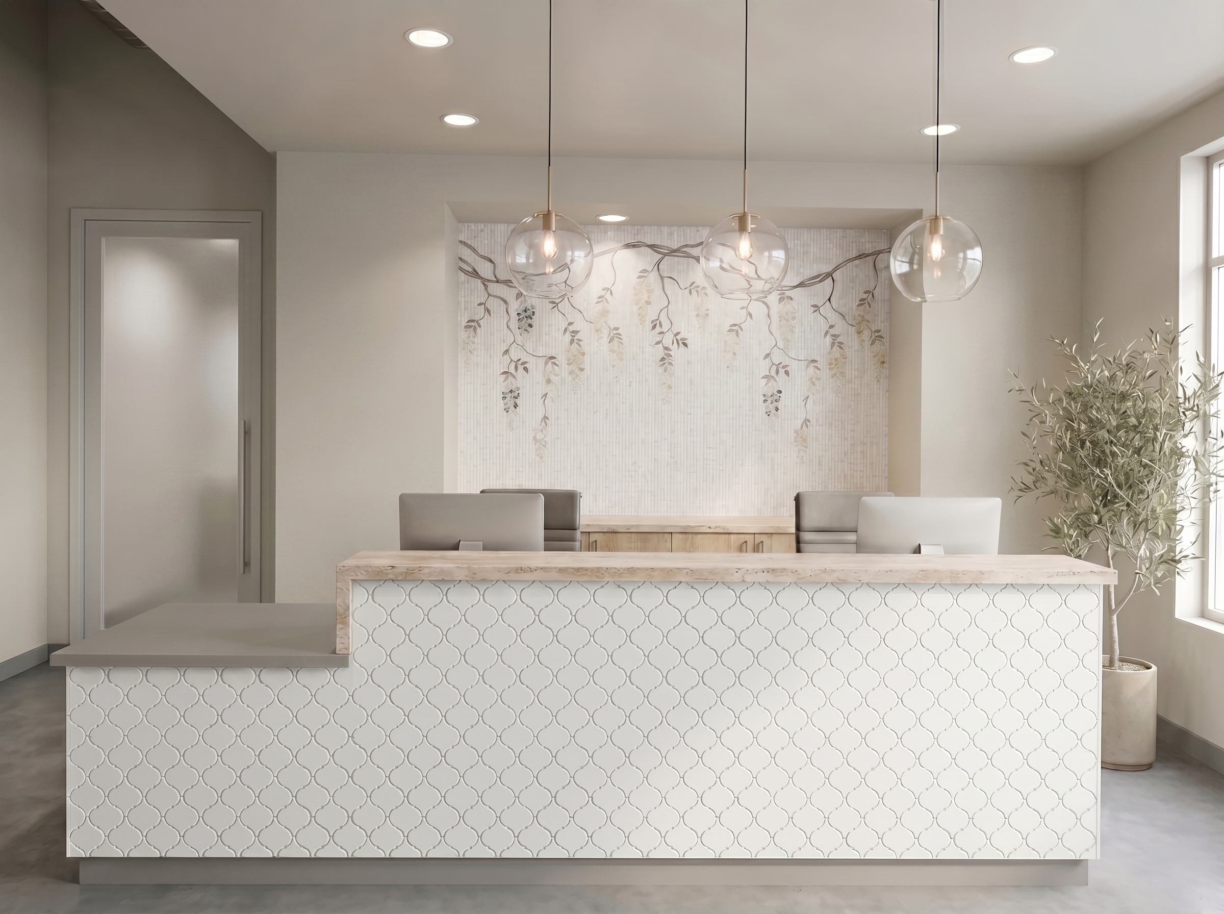 showroom reception desk