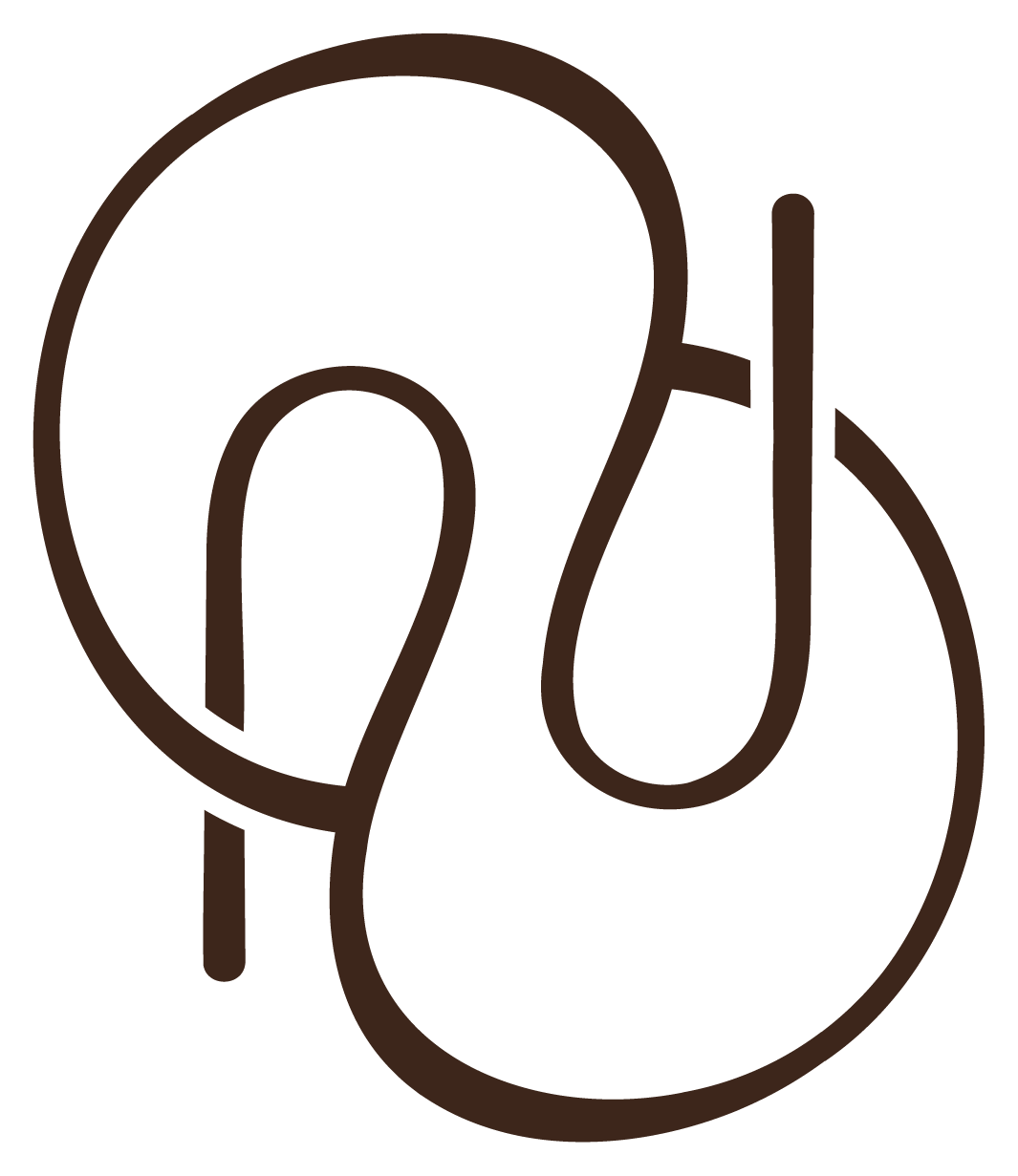 Illustration minimaliste de deux sacs à main stylisés, un grand et un petit, en ligne brune.