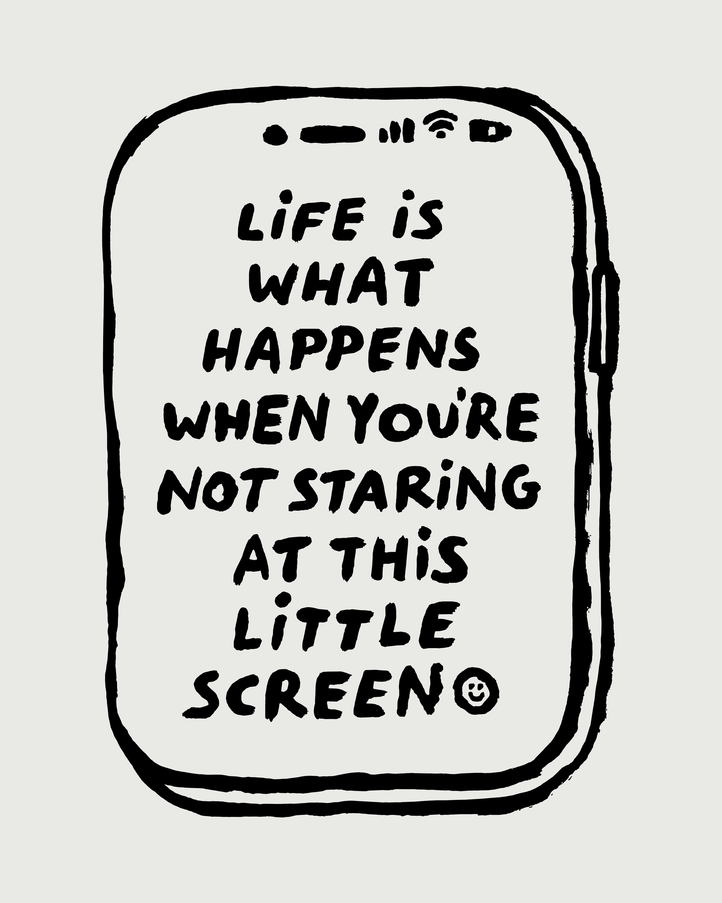 Little Screen Riso Print 1st Edition