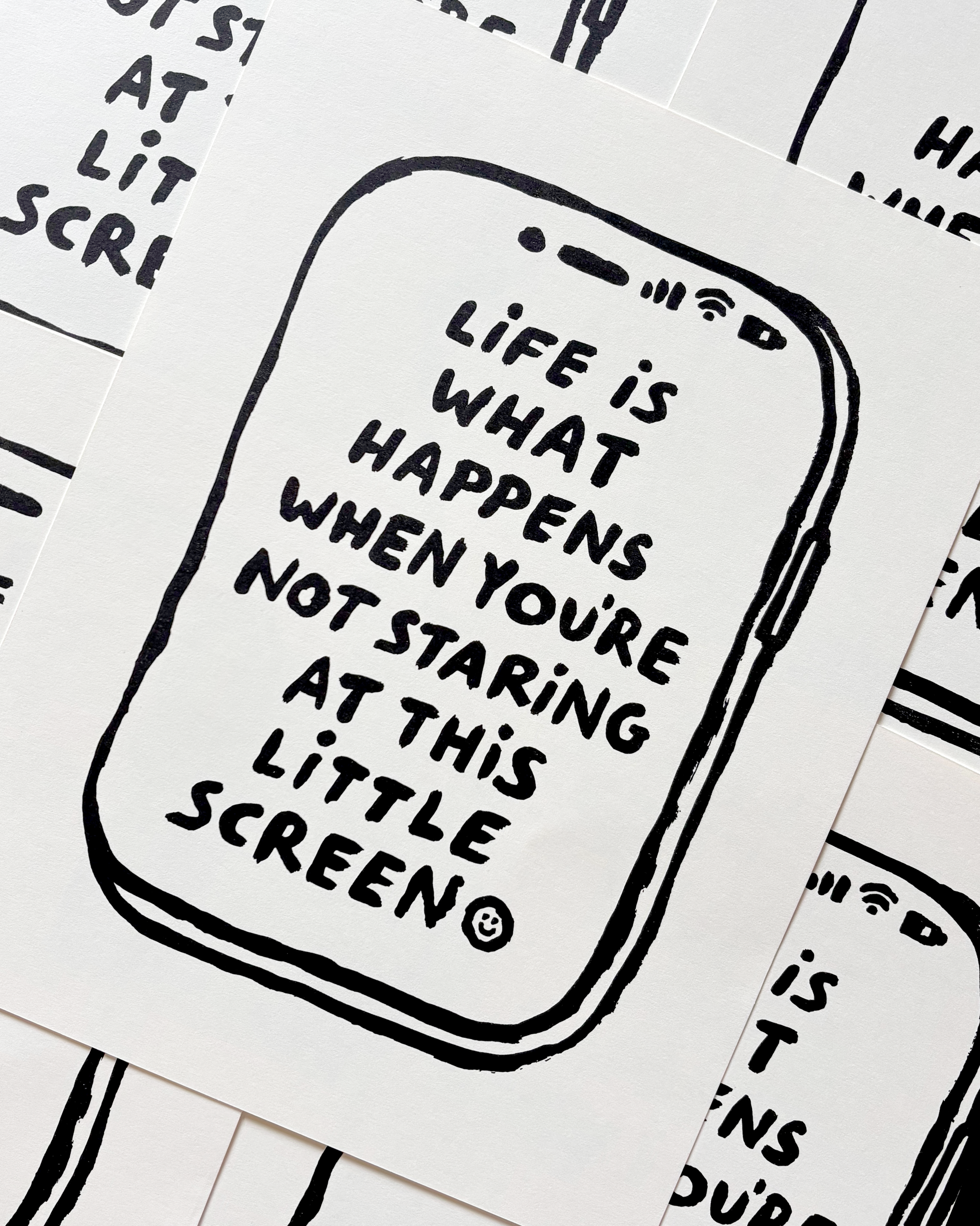 Little Screen Riso Print 1st Edition
