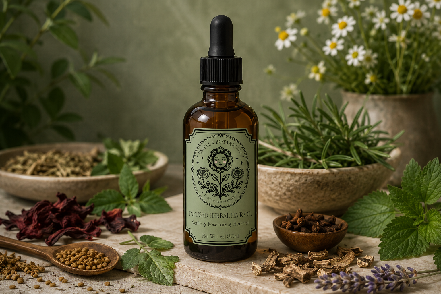 Infused Herbal Hair Oil