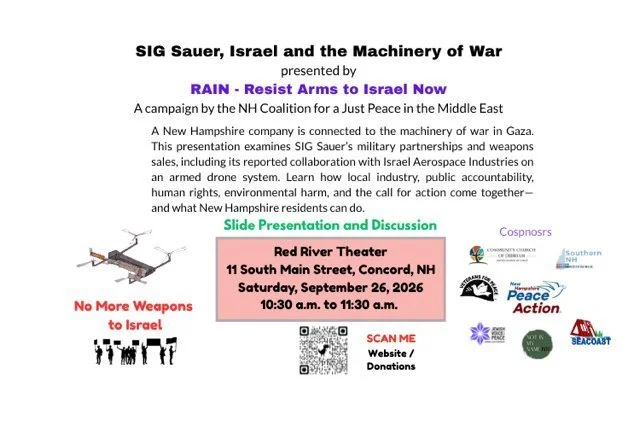 Slide show/discussion: Sig Sauer, Israel, and the Machinery of War.