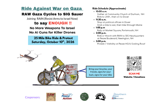 RAW GAZA Cycles against SIG arming Israel