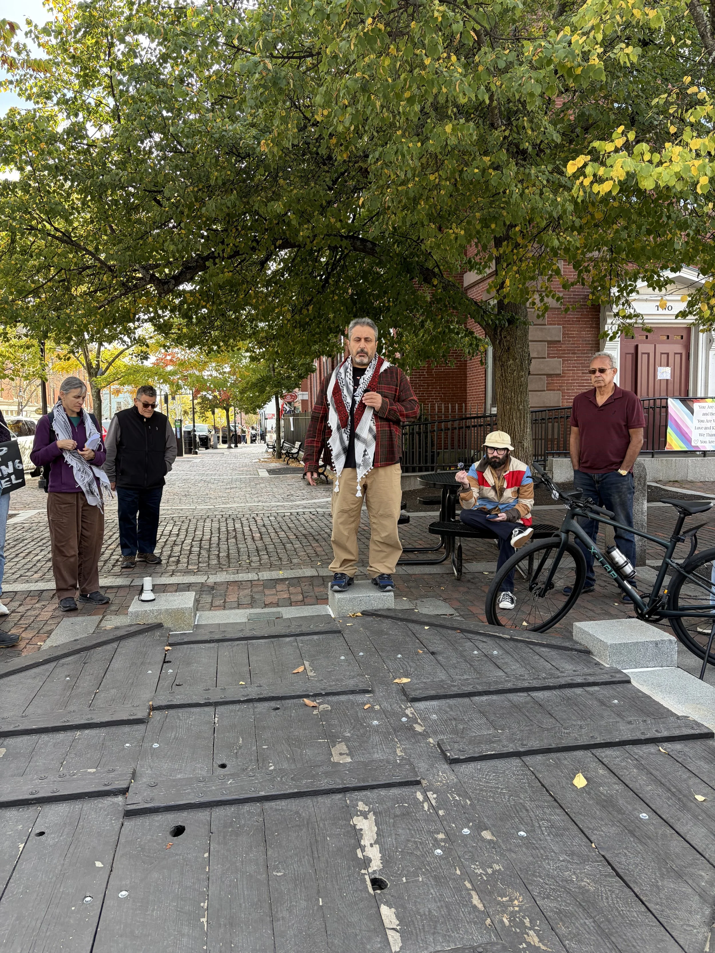 RAIN rally in Market Square protesting Sig Sauer (deadly weapons manufacture) 10/10/26