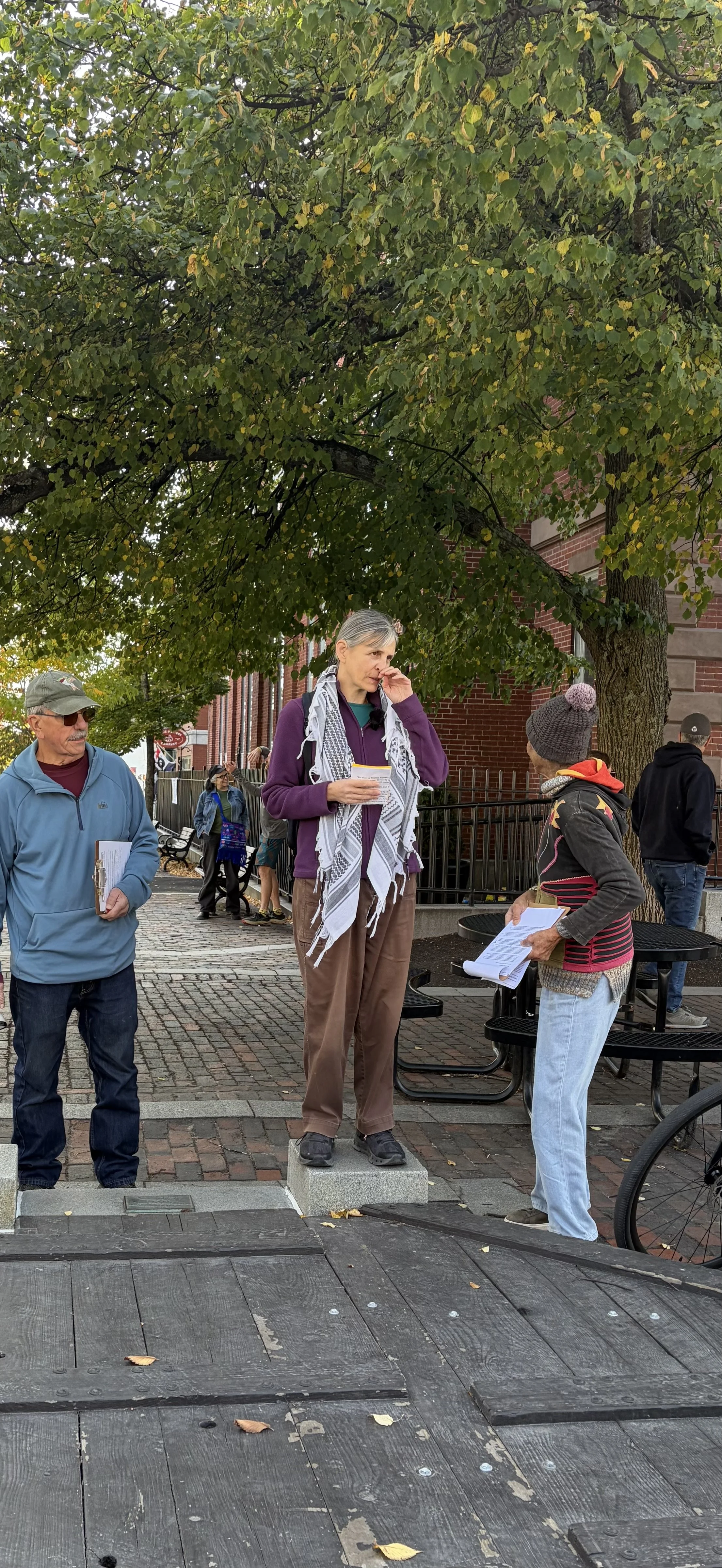 RAIN rally in Market Square protesting Sig Sauer (deadly weapons manufacture) 10/10/26