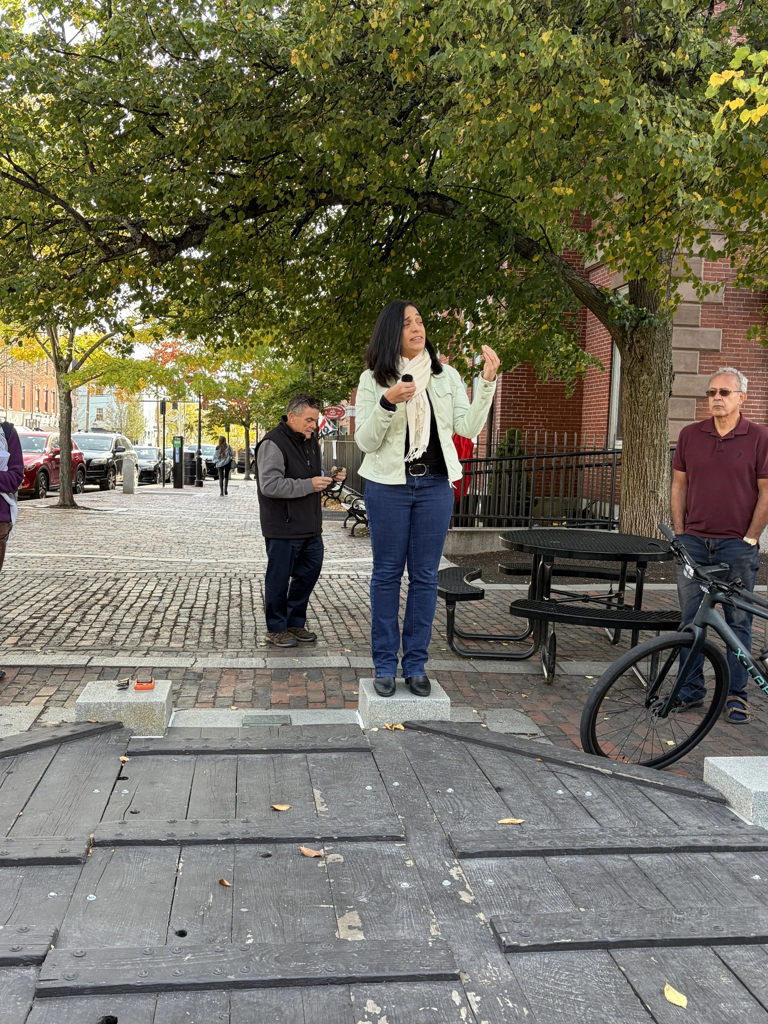 RAIN rally in Market Square protesting Sig Sauer (deadly weapons manufacture) 10/10/26