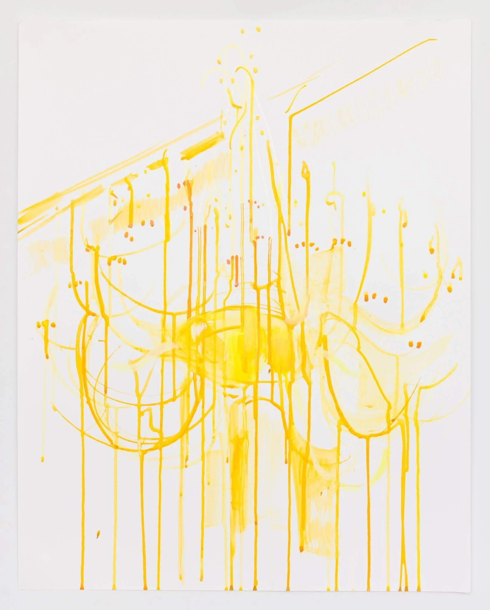 "Glass," 2026, Ink on vellum, 22 x 18 in