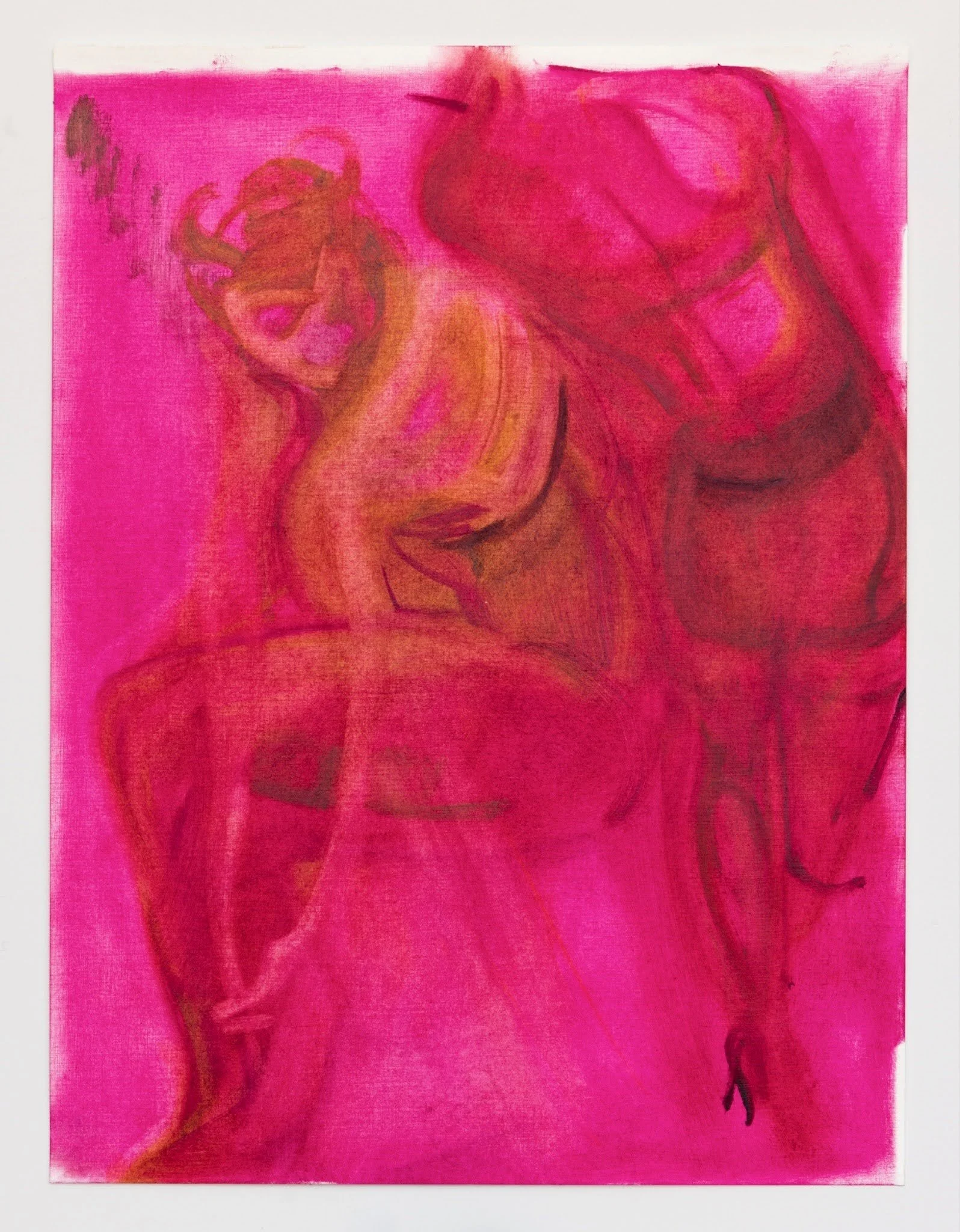 "Untitled," Oil sketch on linen, 20 x 16 in
