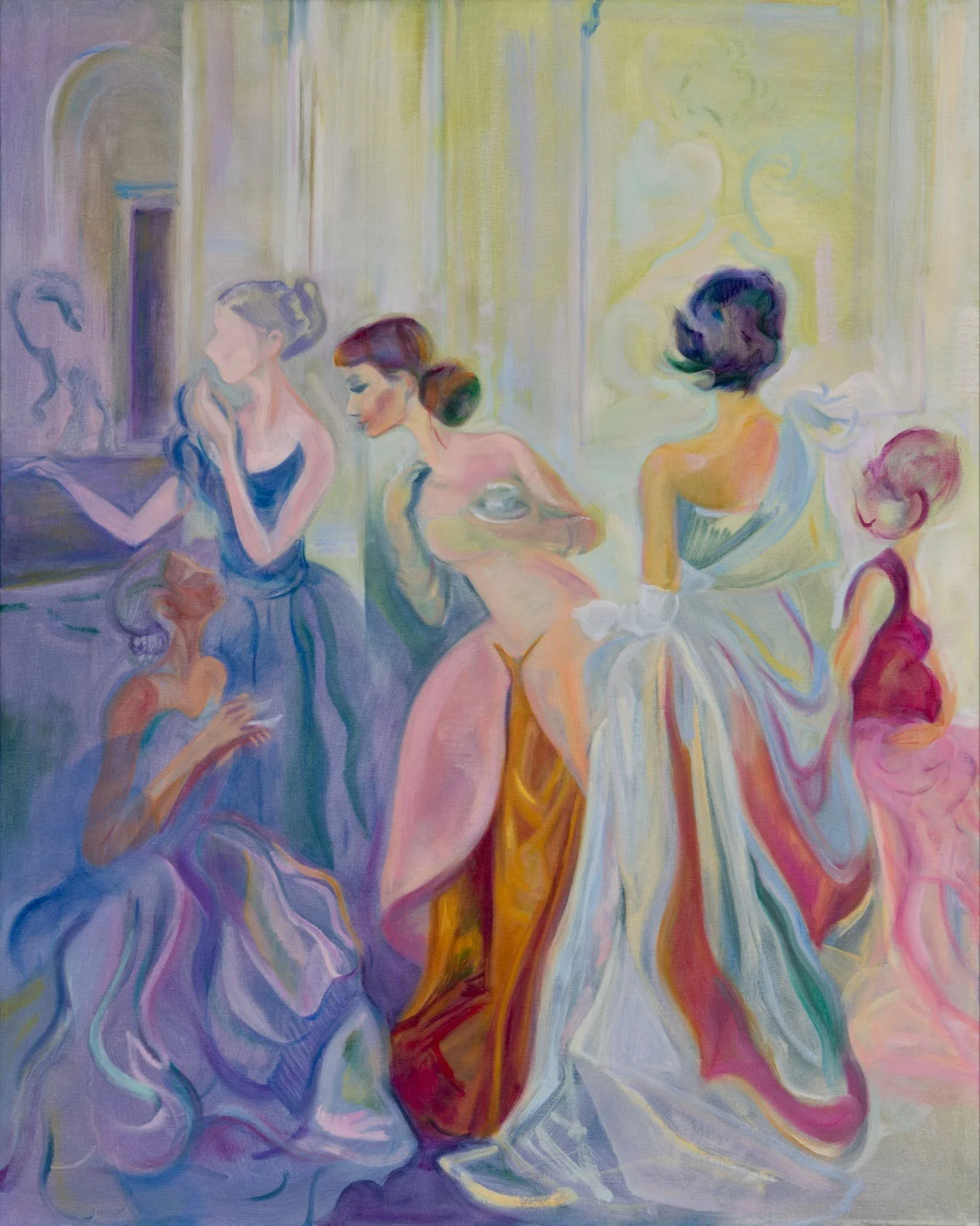 "Sugar & Spice (After Cecil Beaton)," 2025, Oil on linen, 30 x 24 in