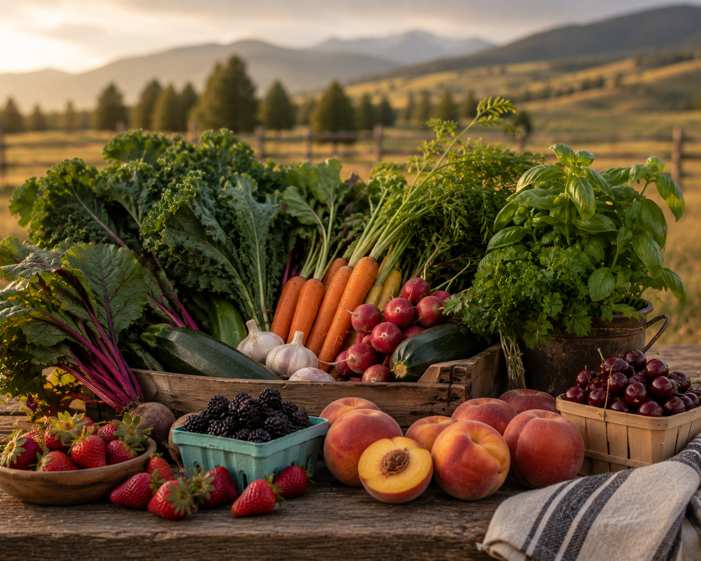 Seasonal Farm Fruits & Veggies