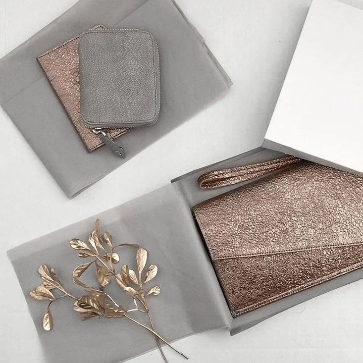Packaging design for August Handbags