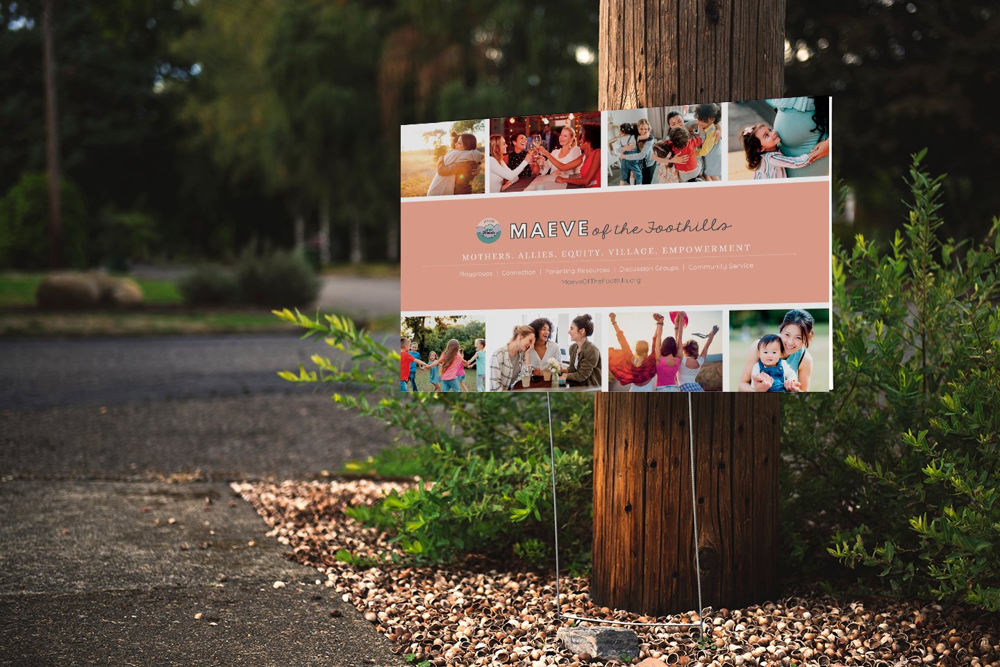 Signage design for MAEVE of the Foothills