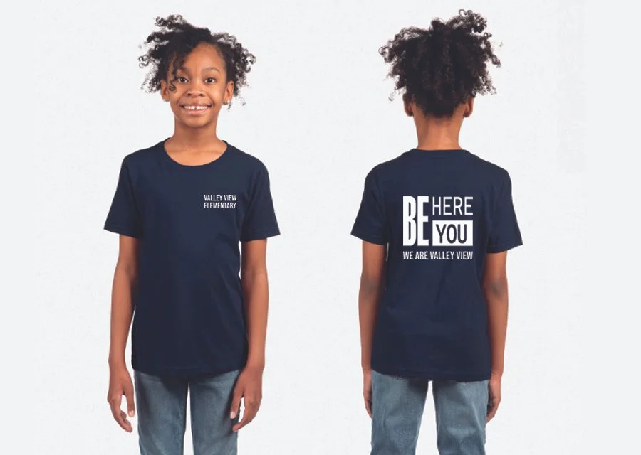 Custom t-shirt print design for Valley View Elementary
