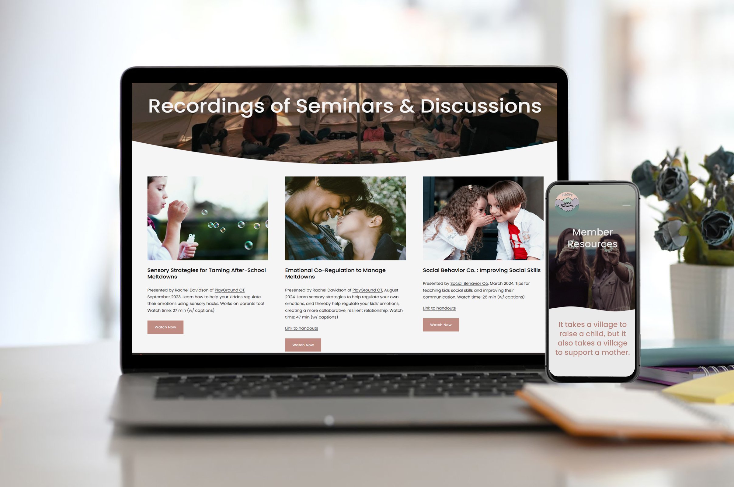 Website design strategy for MAEVE of the Foothills