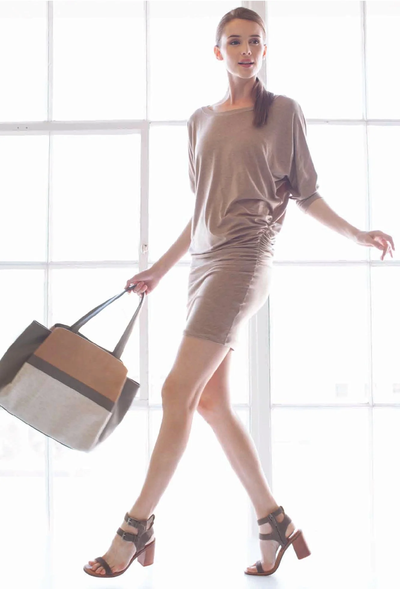 Splendid Handbags multi-material tote