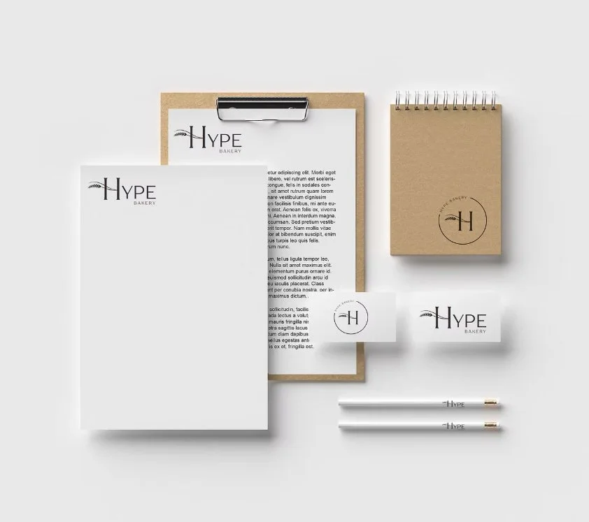 Logo design and brand ecosystem for Hype Bakery, by KAIA Consulting