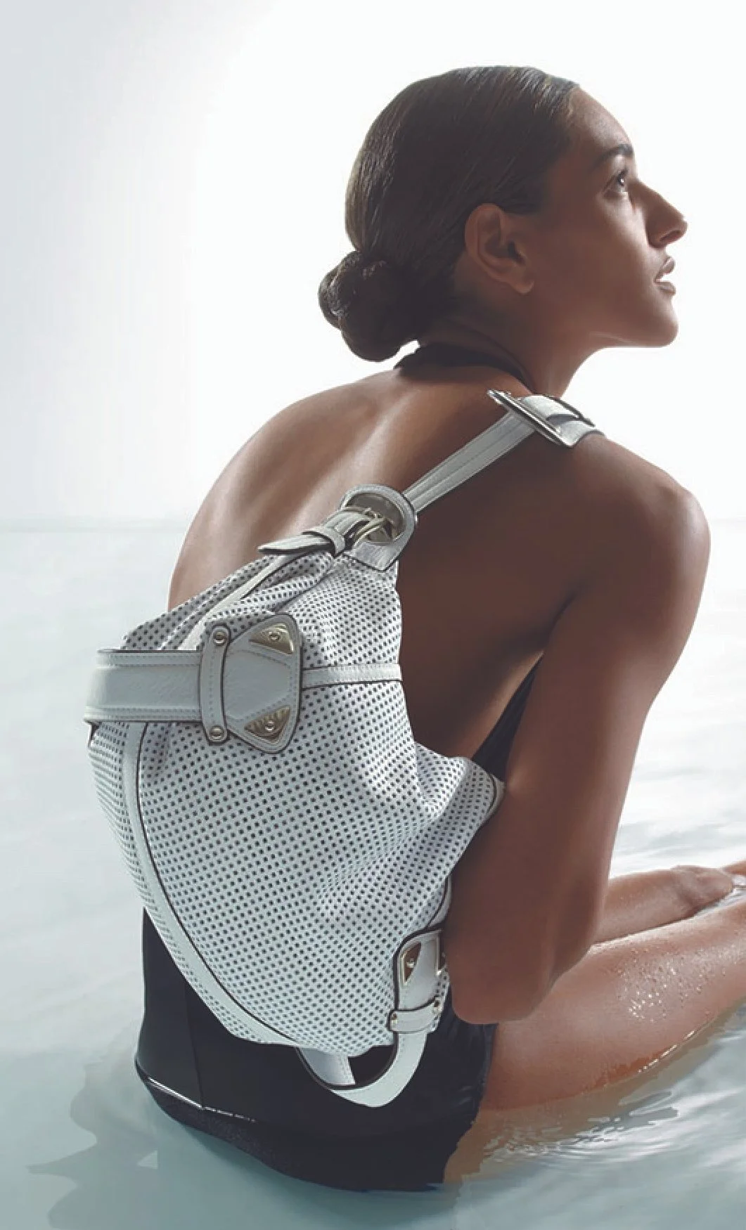 B.Makowsky perforated leather shoulder bag