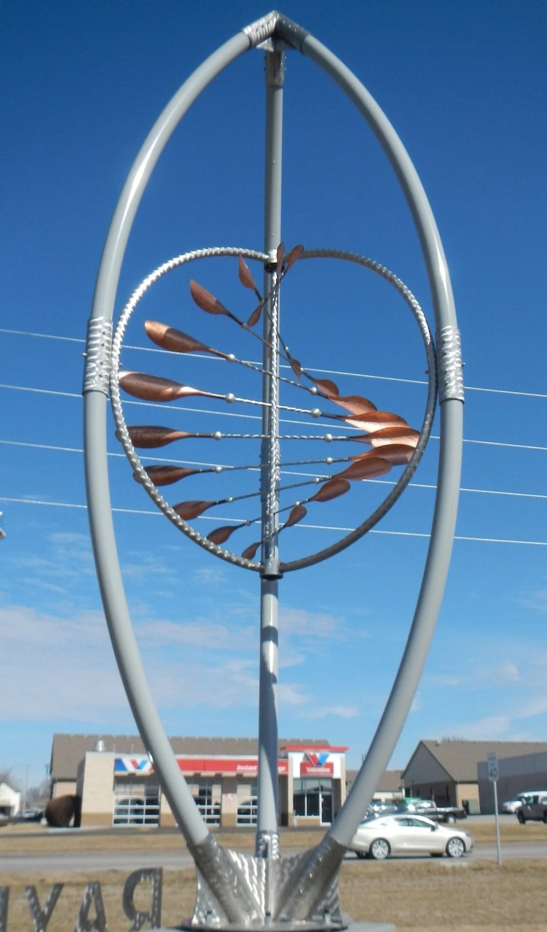 Chet Redmon Pacific Northwest sculpture artist municipal sculpture projects recycled scrap salvage metal reclaimed steel art kinetic sculpture