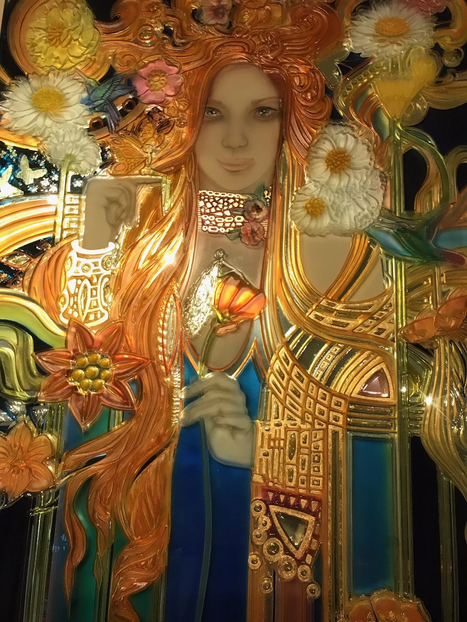 Close-up of "Genesis."