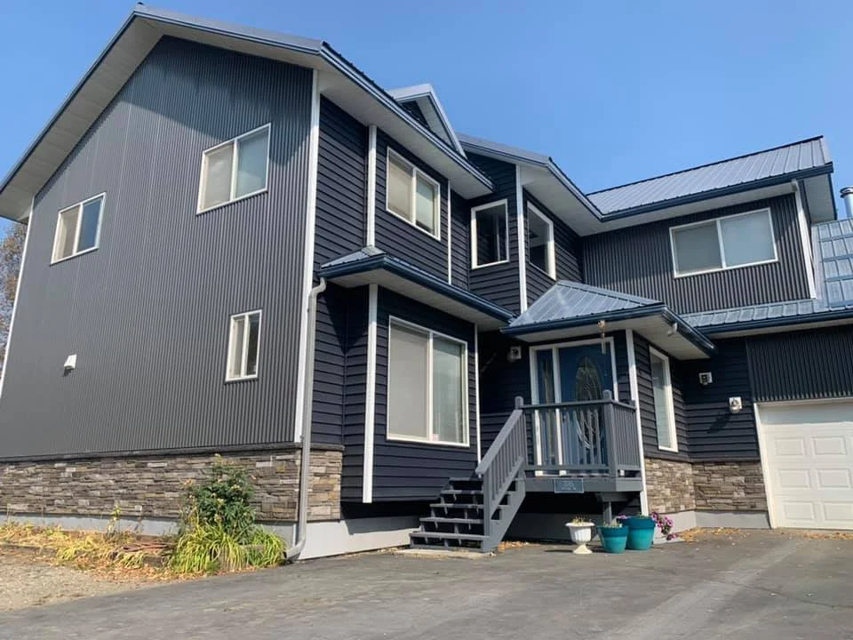 Residential siding installation project in Wasilla Alaska