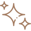 Stylized Star of David with a beige background.