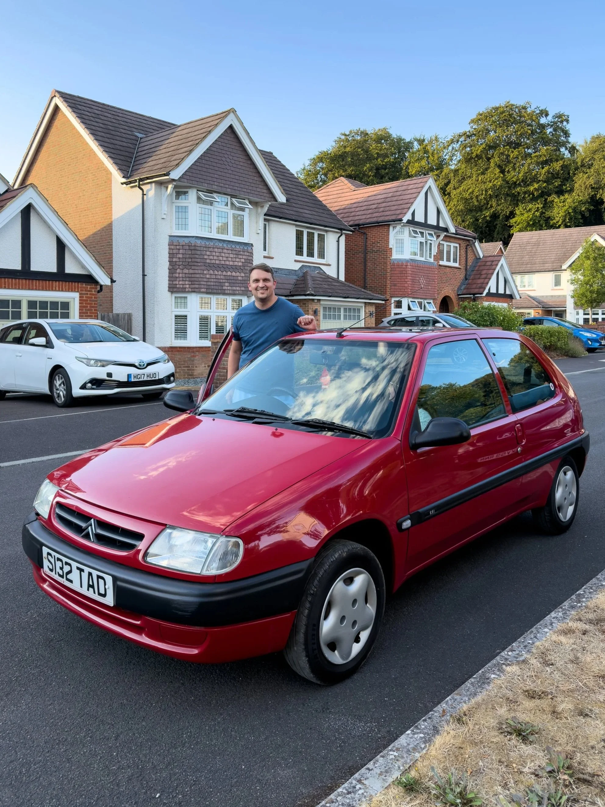 Caleb won our Saxo on Friday 21st August and received it the next day 