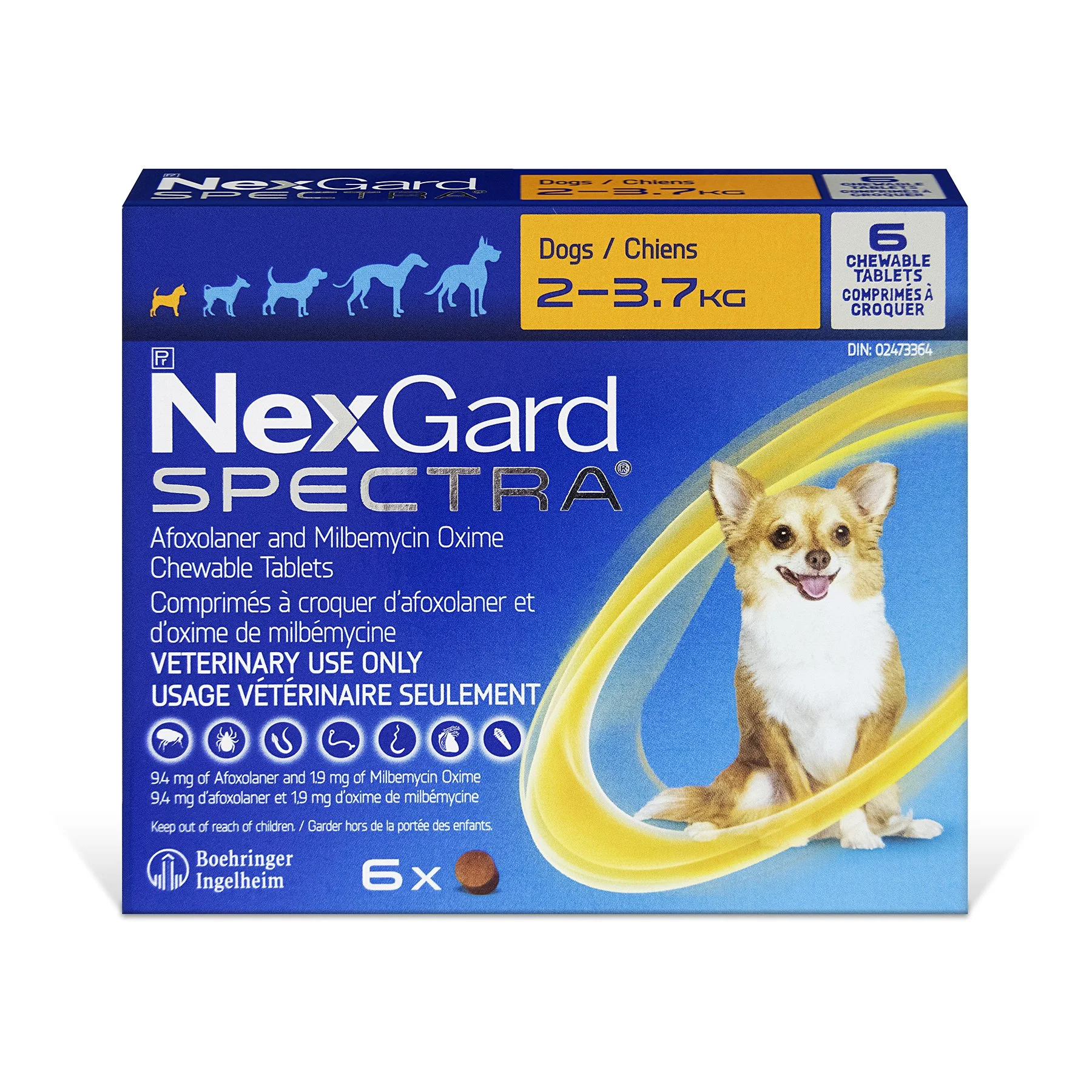 NexGard Spectra chewable tablets for dogs