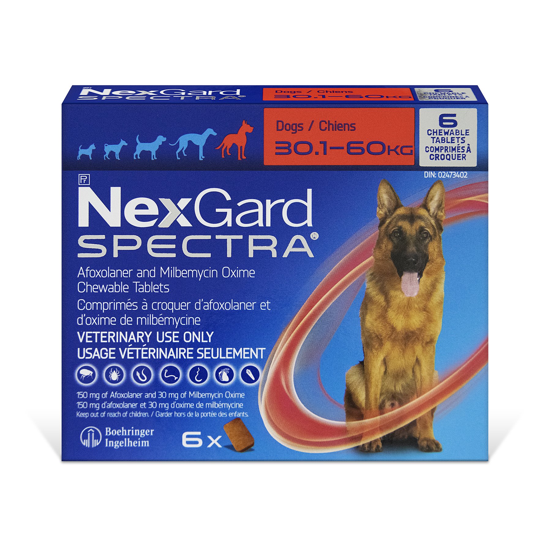 NexGard Spectra chewable tablets for dogs