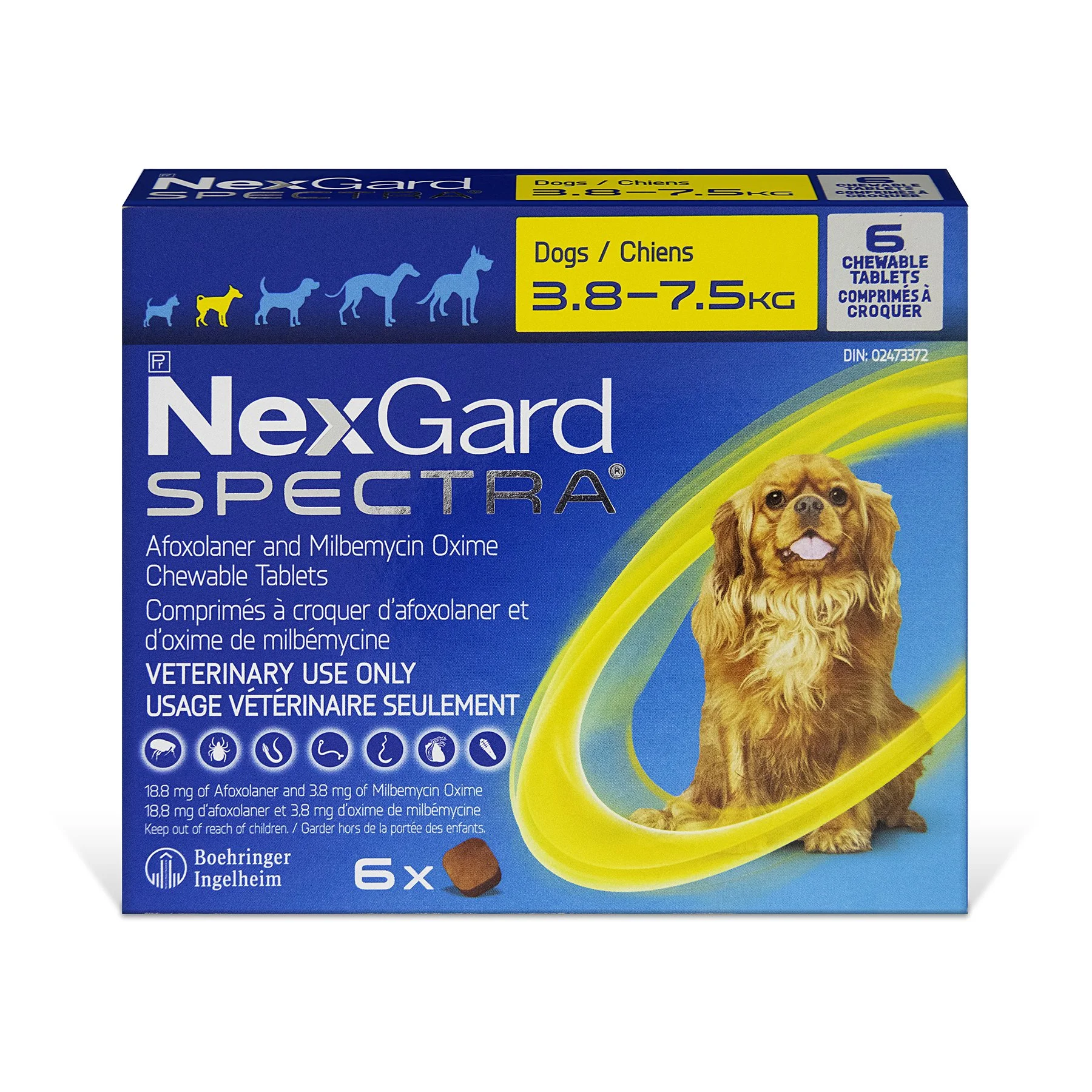 NexGard Spectra chewable tablets for dogs