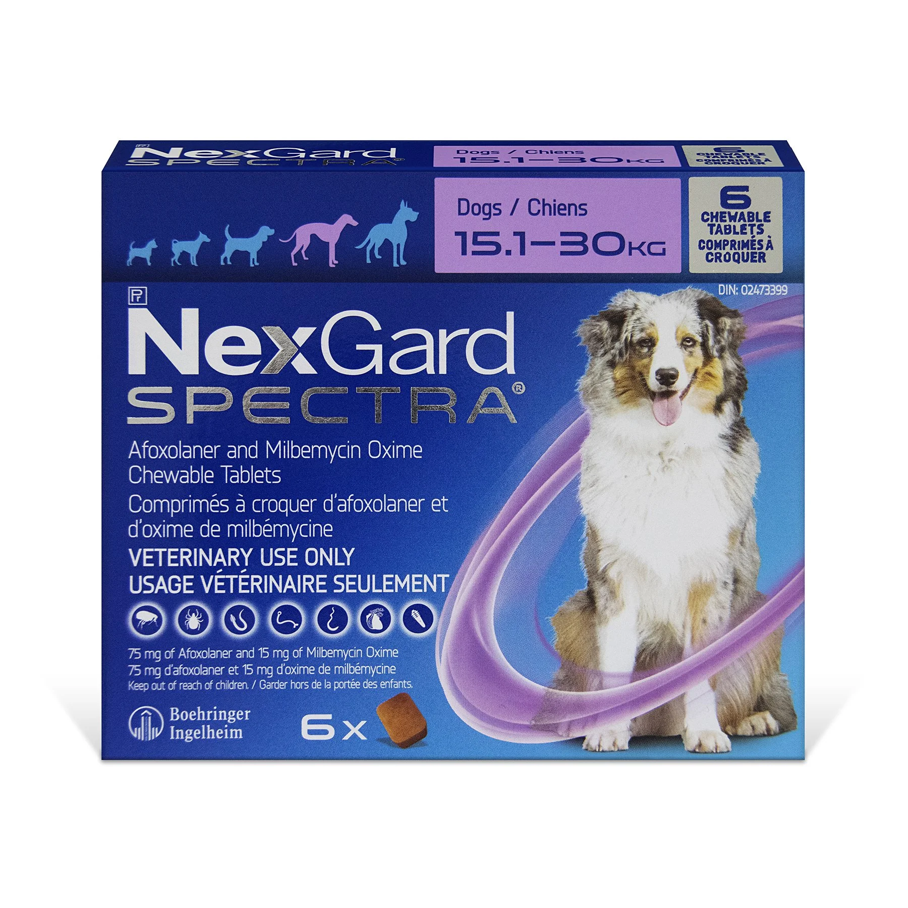 NexGard Spectra chewable tablets for dogs