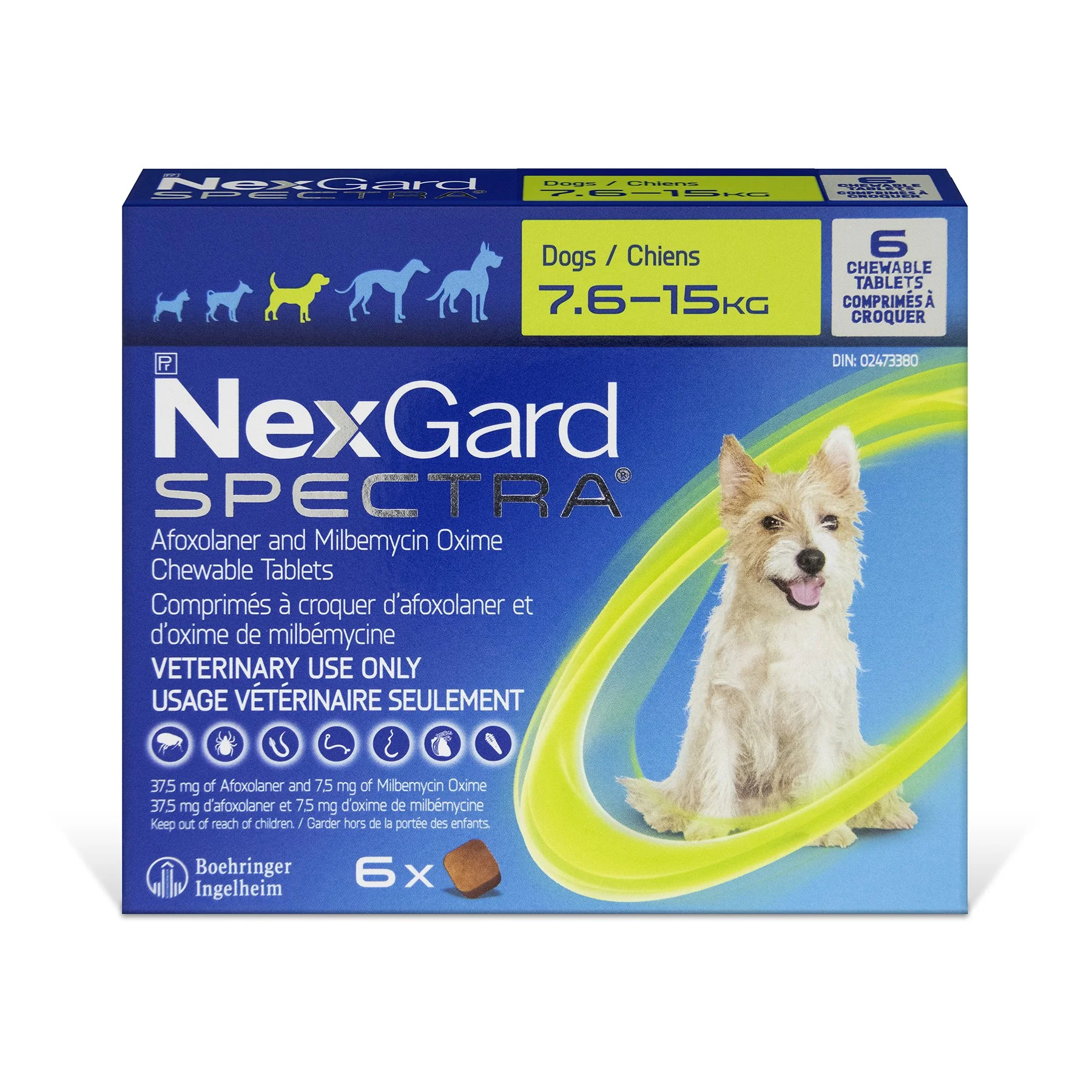 NexGard Spectra chewable tablets for dogs
