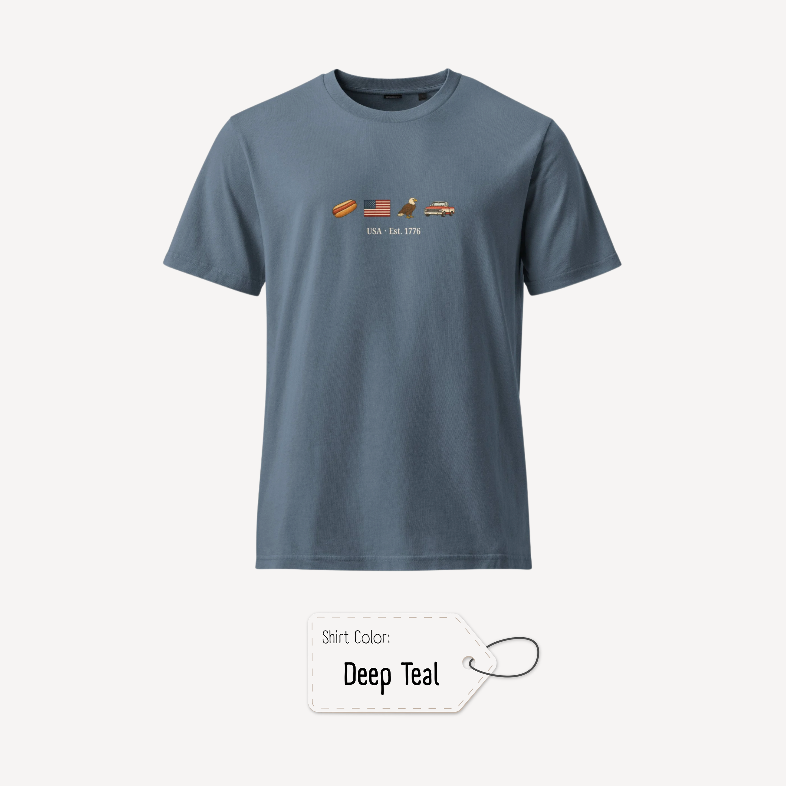 American Icons Shirt Mockup - Deep Teal.png