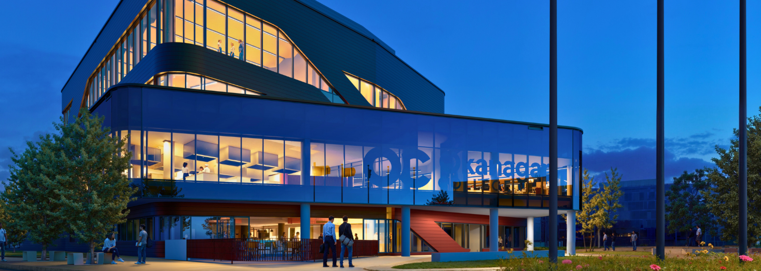 The Okanagan College Centre for Food, Wine and Tourism (CFWT) is a purpose-built $48.8-million facility designed to collocate culinary, viticulture, and tourism programming in Kelowna, B.C. The Hall School of Business and Entrepreneurship Incubator i