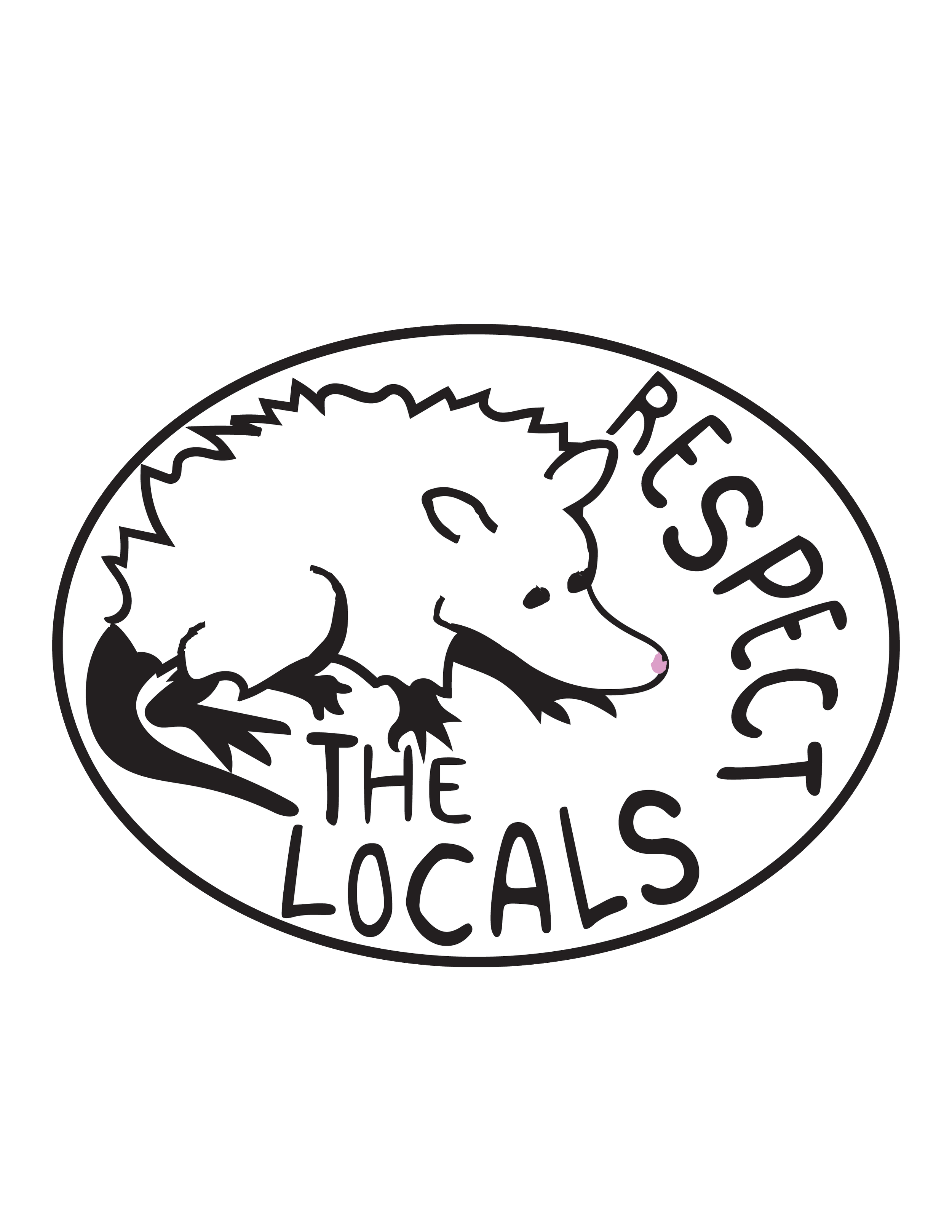 Respect the Locals Sticker