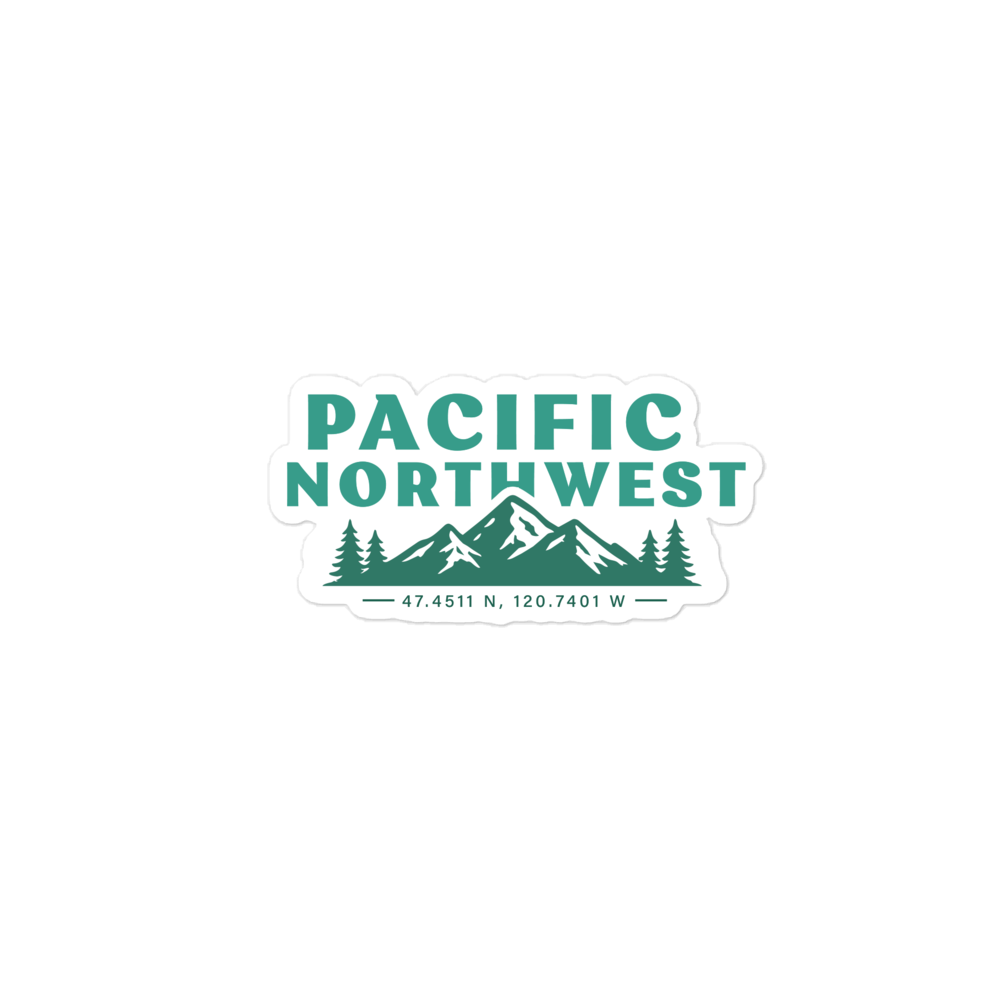 Pacific Northwest Mountain Sticker