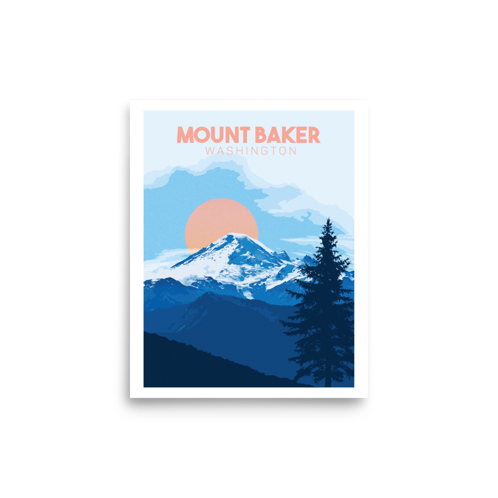 Mount Baker Majesty Art Print