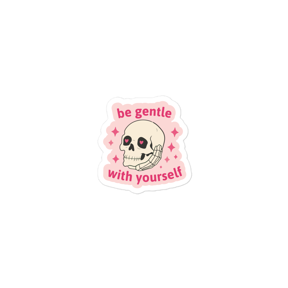 Gentle Reminder Skull Sticker
